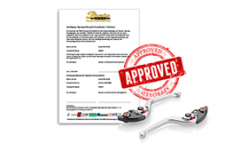 Homologation Certificates for Brake-/Clutch Levers