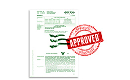 Homologation Certificates for Fender Struts / Rear Fender